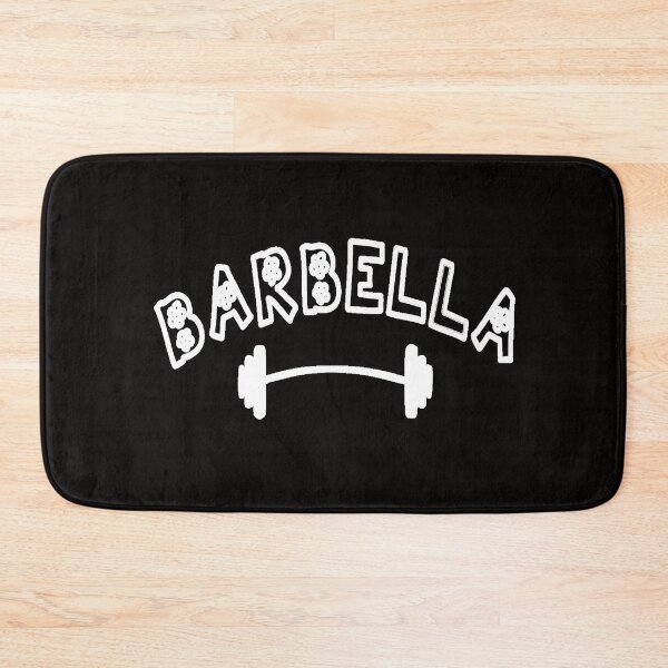 Item preview, BARBELLA with flowers & barbell. Strong is beautiful. designed and sold by Juliano-Designs.
