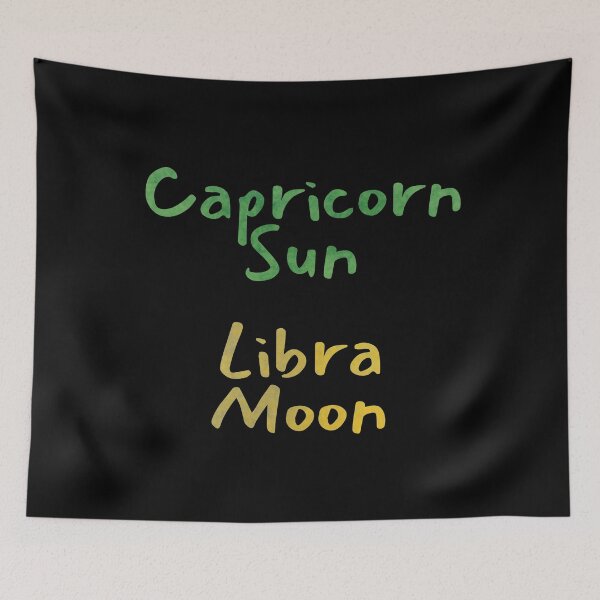 Item preview, Capricorn Sun Libra Moon Text designed and sold by leomooncreates.