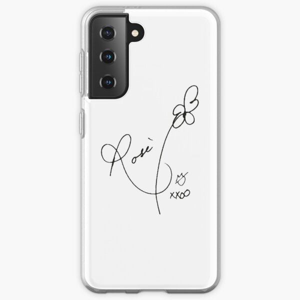 Autógrafo de Blackpink Rosè Funda blanda para Samsung Galaxy