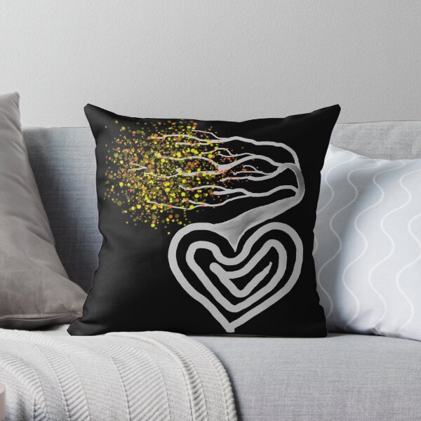 Heart Tree Throw Pillow