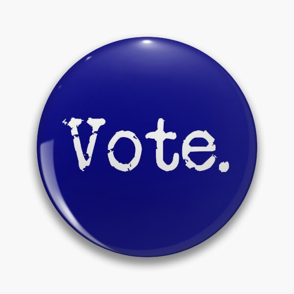 Item preview, Vote. White on Navy designed and sold by TeaRoseWriter.