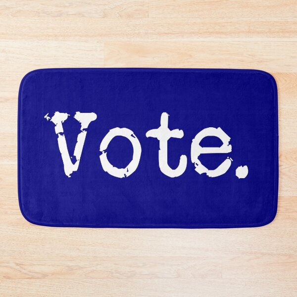 Item preview, Vote. White on Navy designed and sold by TeaRoseWriter.