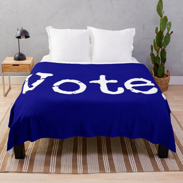 Item preview, Vote. White on Navy designed and sold by TeaRoseWriter.