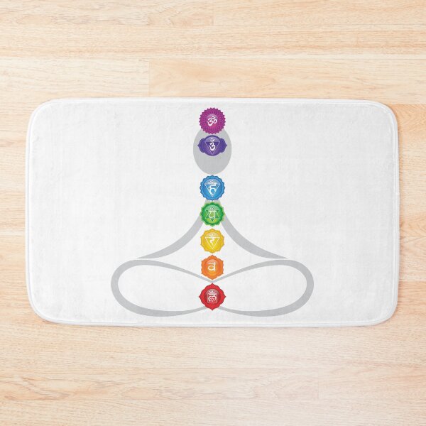 Item preview, 7 Chakra Symbols Abstract Silhouette Art - 22 GWB designed and sold by chakraplaza.
