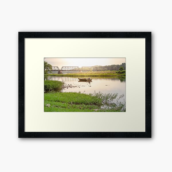 Lazin' on the Susquehanna Framed Art Print