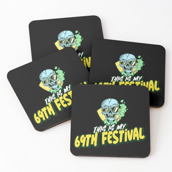 Item preview,  My 69 festival. Halloween music festival skull. smoking skeleton cartoon  designed and sold by RoManSmArt.