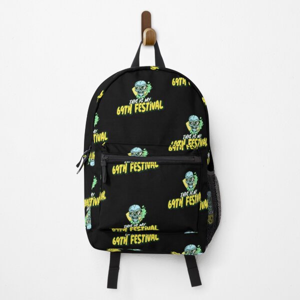 Item preview, My 69 festival. Halloween music festival skull. smoking skeleton cartoon designed and sold by RoManSmArt.