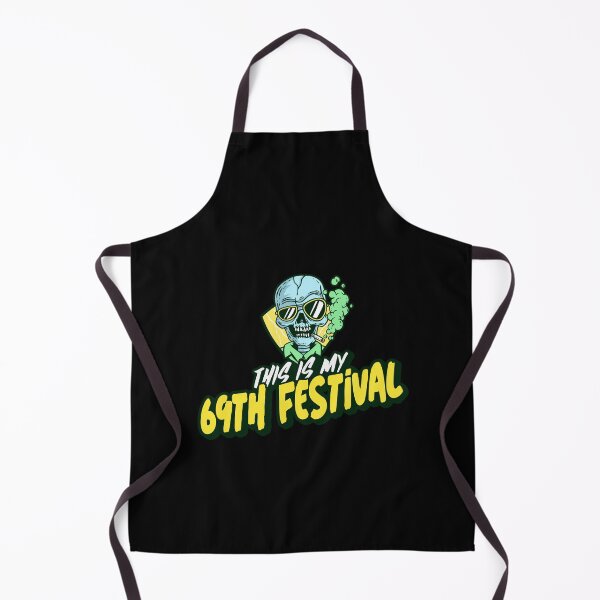 Item preview, My 69 festival. Halloween music festival skull. smoking skeleton cartoon designed and sold by RoManSmArt.