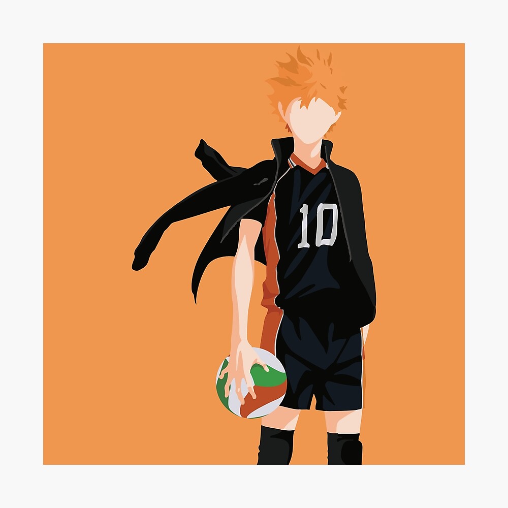 Haikyuu Hinata Minimalist Photographic Print By Egrjhn Redbubble