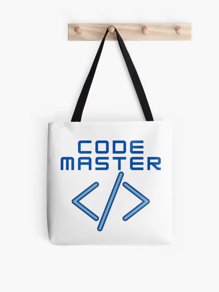 Thumbnail 1 of 2, Tote Bag, Code Master designed and sold by Funny Munny Art.