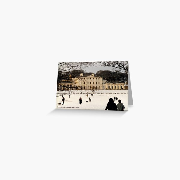 A snowy morning on Hampstead Heath Greeting Card