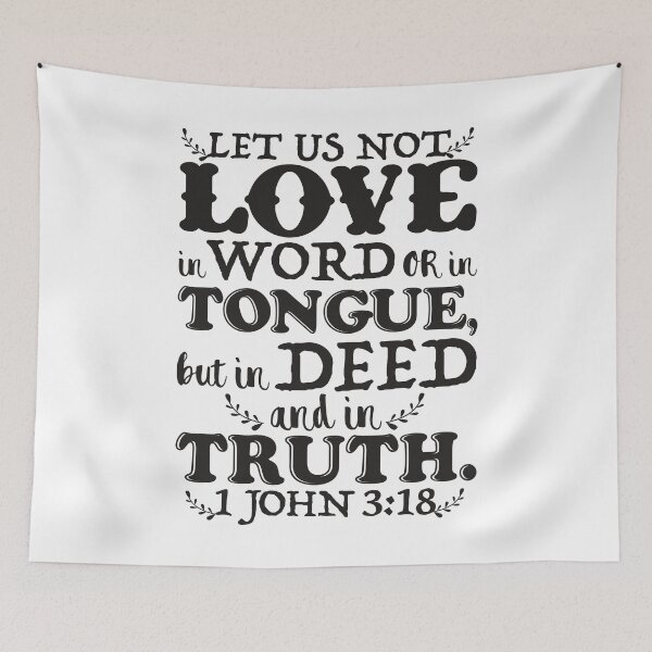 Item preview, 1 John 3:18 designed and sold by plushism.