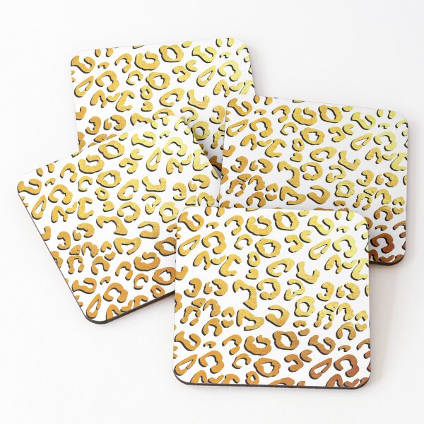 Item preview, Golden leopard print, black shadow designed and sold by ColorsHappiness.