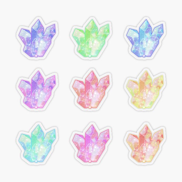 Pastel Galaxy Crystals Sticker for Sale by NicholiCosplay