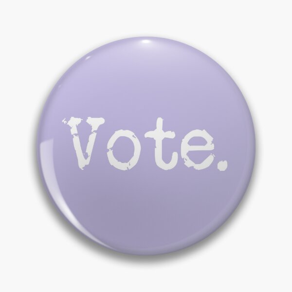 Item preview, Vote. White on Lavender designed and sold by TeaRoseWriter.