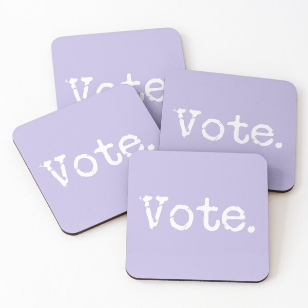 Item preview, Vote. White on Lavender designed and sold by TeaRoseWriter.