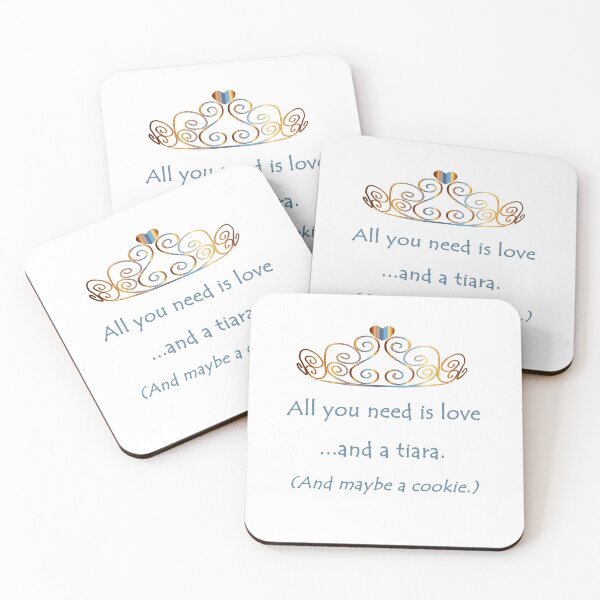 Item preview, All You Need is Love & a Tiara Rainbow  designed and sold by ittybittyowl.