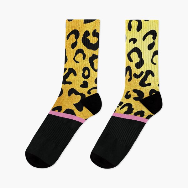 Item preview, Black and gold leopard print, pink lining designed and sold by ColorsHappiness.