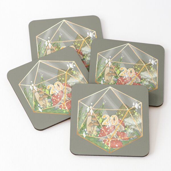 Item preview, D20 Mushrooms Dice Terrarium designed and sold by AMossyRock.