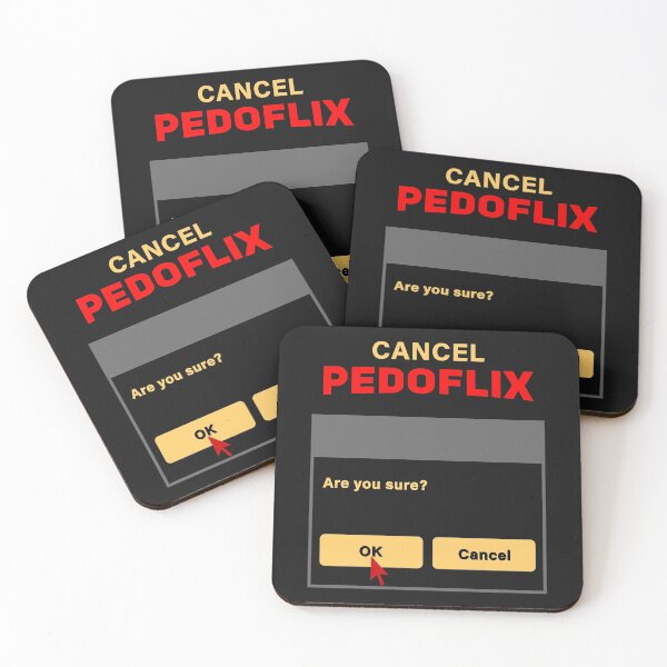 Item preview, Cancel Pedoflix Are You Sure ? OK - Red Arrow Pointing Ok Button designed and sold by leo121687.