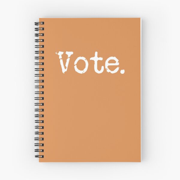 Item preview, Vote. White on Pumpkin Spice designed and sold by TeaRoseWriter.