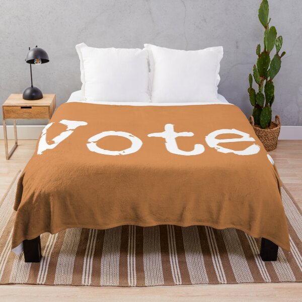 Item preview, Vote. White on Pumpkin Spice designed and sold by TeaRoseWriter.