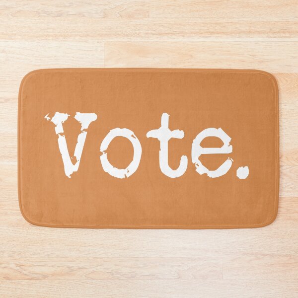 Item preview, Vote. White on Pumpkin Spice designed and sold by TeaRoseWriter.