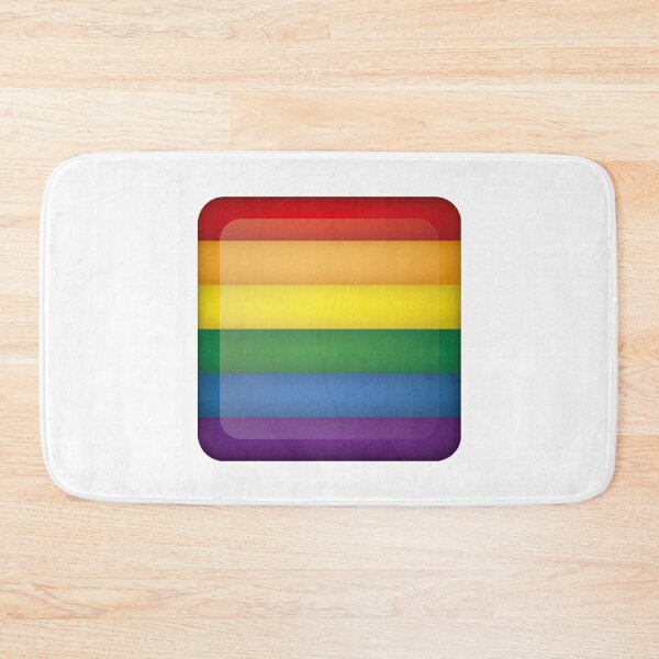 Item preview, Icon representing LGBT square button flag. Ideal for catalogs of institutional materials homosexual flag designed and sold by LucianoCosmo.