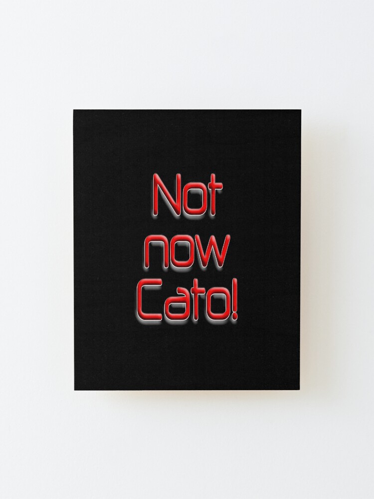 Alternate view of Not now Cato! Cato Fong, Inspector Clouseau, Film, Burt Kwouk, Chinese manservant, Pink Panther. Mounted Print