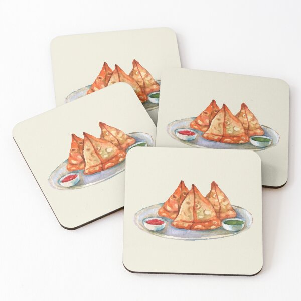 Item preview, Samosa india frita con salsas para mojar designed and sold by Alicia Chee.