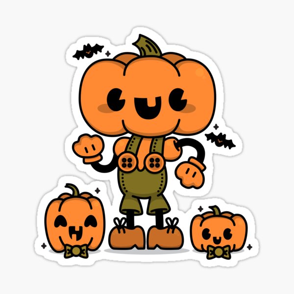 Pumpkin Boy Sticker
