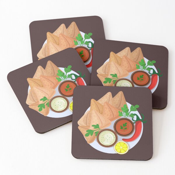 Item preview, Samosa india frita con salsas para mojar designed and sold by Alicia Chee.