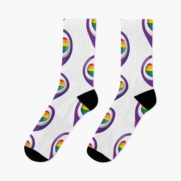 Item preview, Icon representing location with rainbow heart, LGBT meeting place. Ideal for catalogs of institutional materials homosexual flag designed and sold by LucianoCosmo.