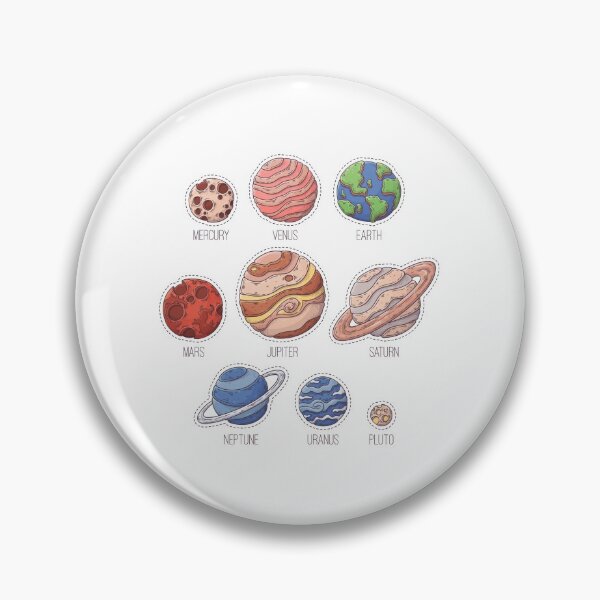 Item preview, Planets color With Names designed and sold by ELBStore.