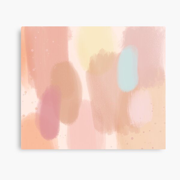 Abstract Brush Strokes Metal Print
