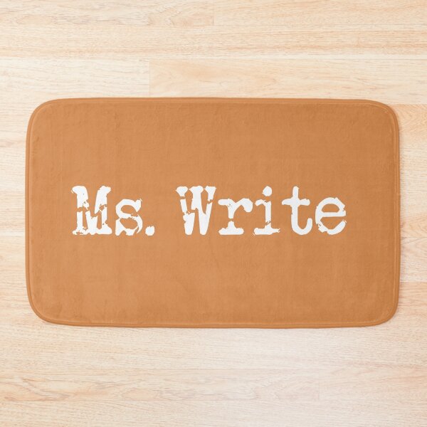 Item preview, Ms. Write in White on Pumpkin Spice designed and sold by TeaRoseWriter.