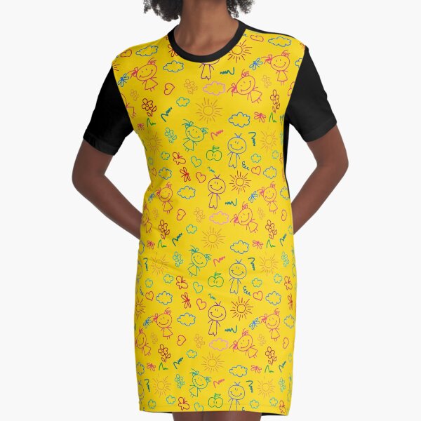 Nina Kids Hairdresser Graphic T-Shirt Dress