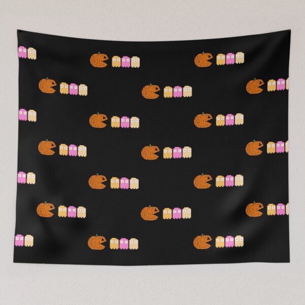 Item preview, 8bit Pumpkin Ghosts Funny Retro Halloween Design designed and sold by up4tee.