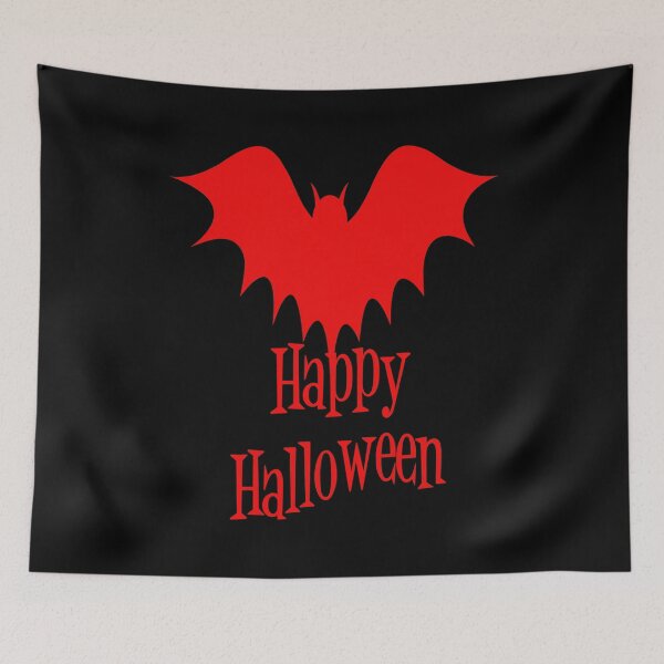 Item preview, Happy Halloween Red Bat designed and sold by Type-Design.