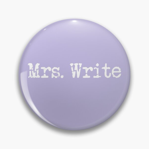 Item preview, Mrs. Write in White on Lavender designed and sold by TeaRoseWriter.