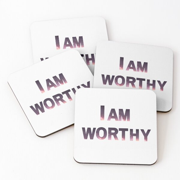 Item preview, I am worthy worthy self love positive vibes designed and sold by Vivasshop.