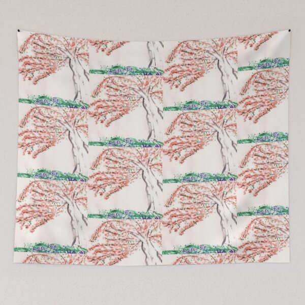 Item preview, The pink tree cherry blossoms  designed and sold by Tonyasartprints.