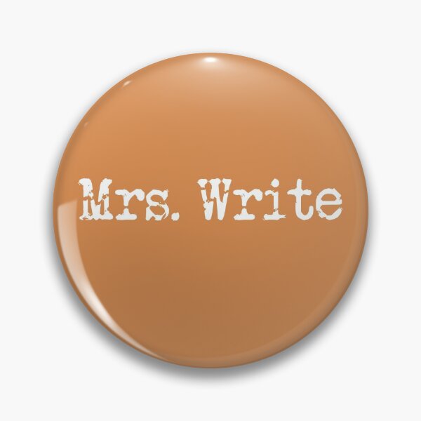 Item preview, Mrs. Write in White on Pumpkin Spice designed and sold by TeaRoseWriter.