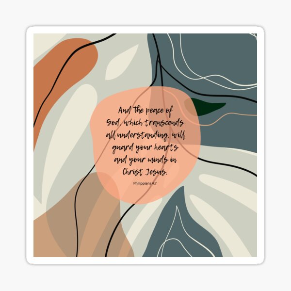 Item preview, The Peace of God, Philippians 4:7, Bible Quote designed and sold by StudioCitrine.