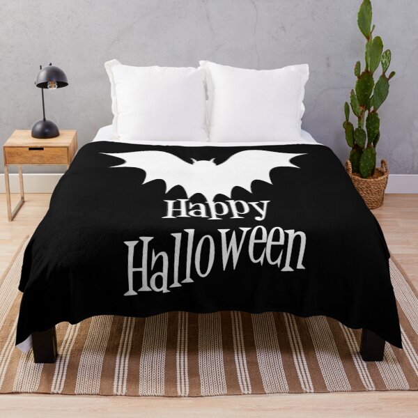 Item preview, Happy Halloween white Bat designed and sold by Type-Design.