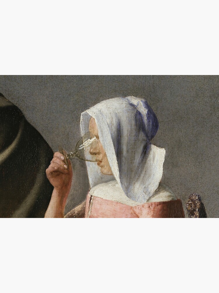 Johannes Vermeer The Glass Of Wine Detail Poster For Sale By A I M Redbubble