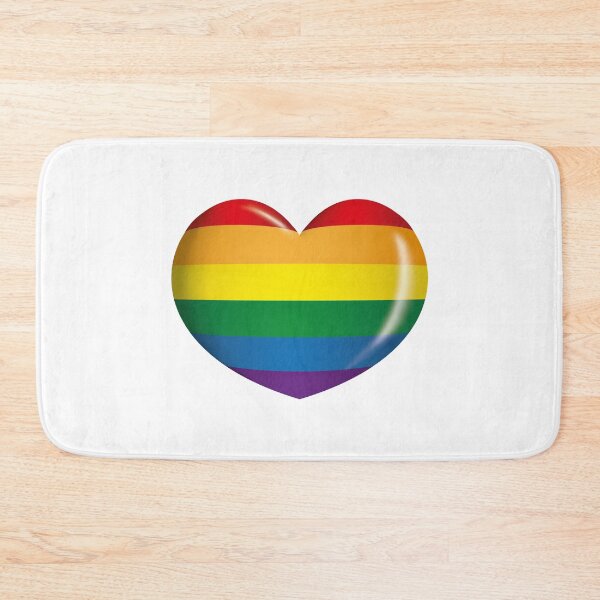 Item preview, Icon or symbol of a rainbow heart, LGBT community, gay flag. Ideal for informational and institutional related to love and prejudice designed and sold by LucianoCosmo.
