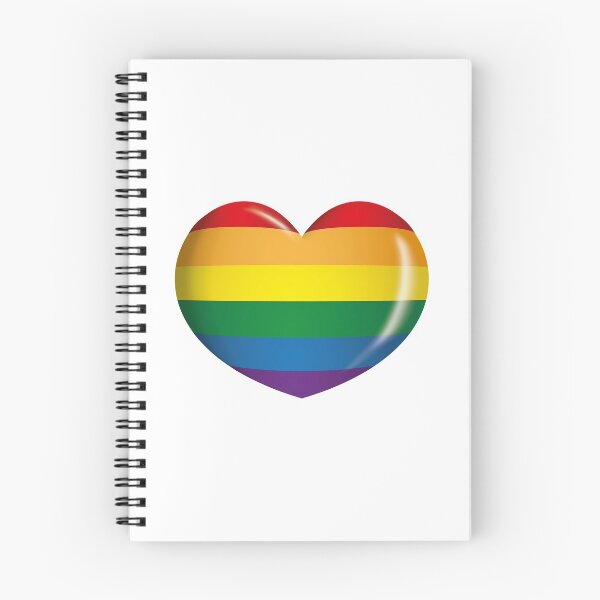 Item preview, Icon or symbol of a rainbow heart, LGBT community, gay flag. Ideal for informational and institutional related to love and prejudice designed and sold by LucianoCosmo.