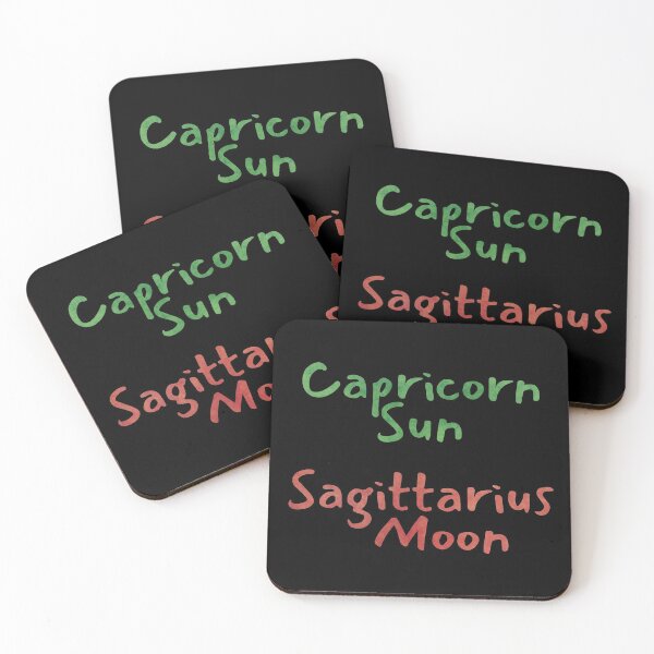 Item preview, Capricorn Sun Sagittarius Moon Text designed and sold by leomooncreates.