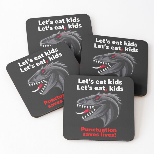 Item preview, Let's eat, kids - Punctuation saves lives designed and sold by Click-Tees.